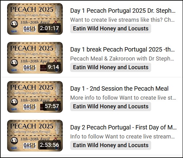 Pecach Portugal Playlist